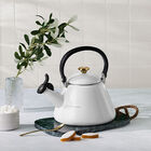 Le Creuset Kone Kettle with Gold Knob 1.6L WhiteWhite image number 3